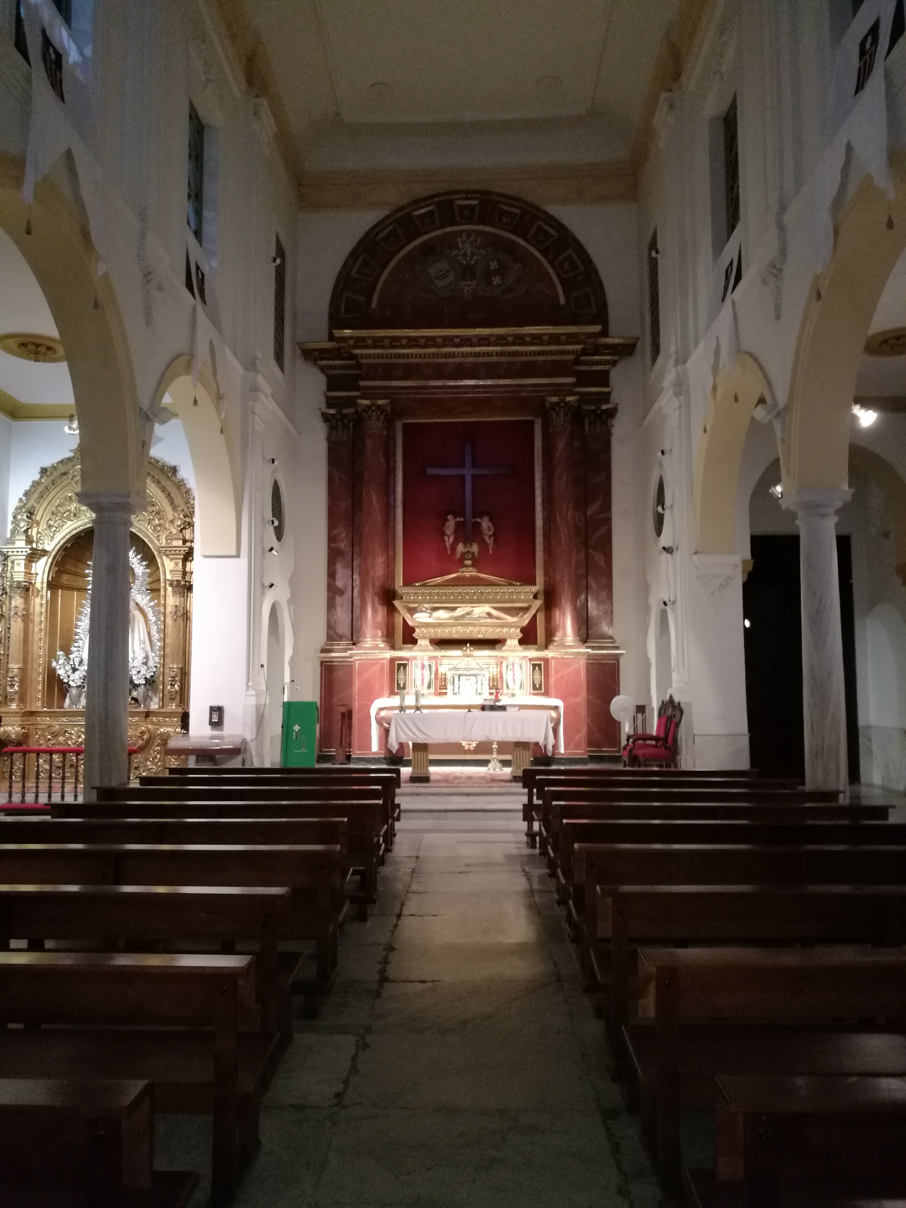 Inside what remains of the El Colegio de los Ingleses