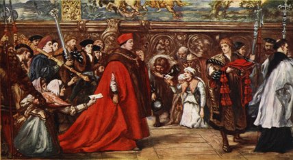 Cardinal Wolsey on his way to Westminster Hall