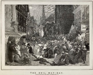 A Victorian artist’s interpretation of the Evil May Day Riot, 1517