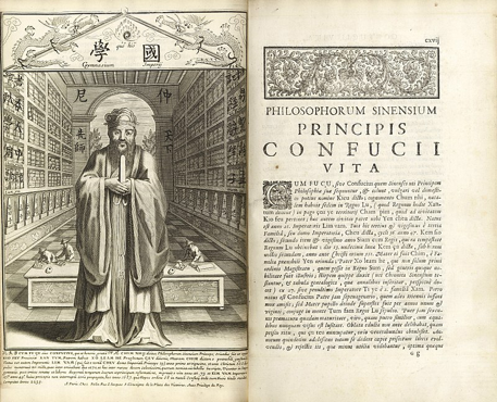 First pages of Couplet’s Confucius Sinarum Philosophus (Paris, 1687)